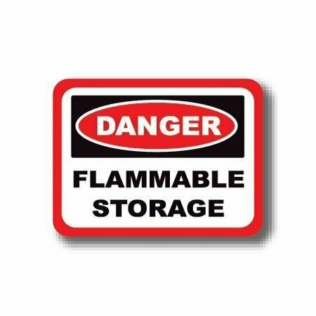 ERGOMAT 24in x 18in RECTANGLE SIGNS - Danger Flammable Storage DSV-SIGN 432 #0357 -UEN